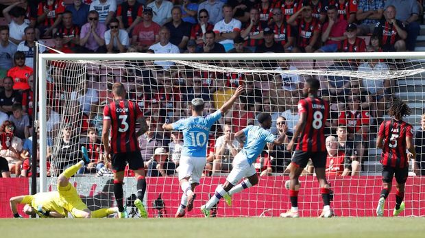 Bournemouth Vs Man City: Aguero Dua Gol, Citizens Menang 3-1