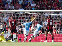 Babak Pertama Tuntas, Man City Ungguli Bournemouth 2-1