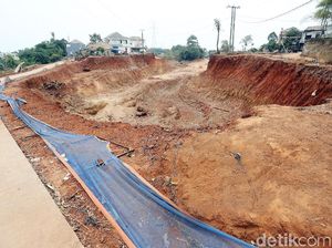 Perumahan di Cileungsi Rata Digusur Tol