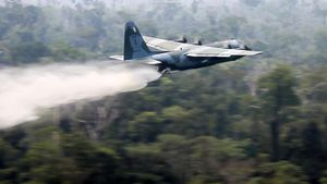 Hercules Terus Mengudara untuk Padamkan Kebakaran Amazon