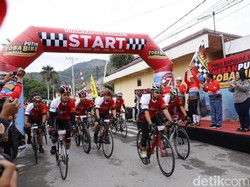 Promosikan Danau Toba, Polda Sumut Gelar Merah Putih Toba Bike 2019