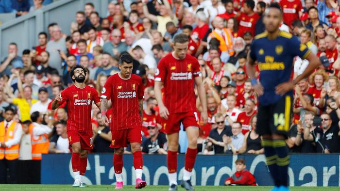 Liverpool menang 3-1 atas Arsenal dalam lanjutan Liga Inggris (Foto: Phil Noble/Reuters)