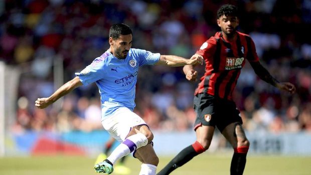 Hasil Liga Inggris: Man City Menang atas Bournemouth 3-1