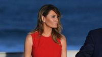 Foto: Gaya Melania Trump di G7, Gaunnya Simpel Tapi Berharga Rp 30 Jutaan