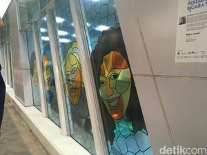 Halte Bus dan Stasiun MRT di Sudirman-Thamrin Dipercantik Seni Rupa