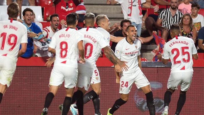 JUDI ONLINE Sevilla memimpin klasemen Liga Spanyol setelah dua pekan (Foto: JORGE GUERRERO / AFP)