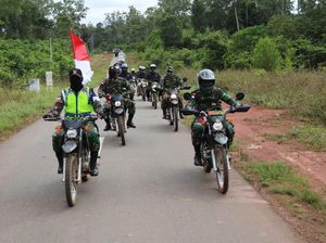 Prajurit TNI Gelar Touring Kemerdekaan di Merauke Prajurit TNI Gelar Touring Kemerdekaan di Merauke