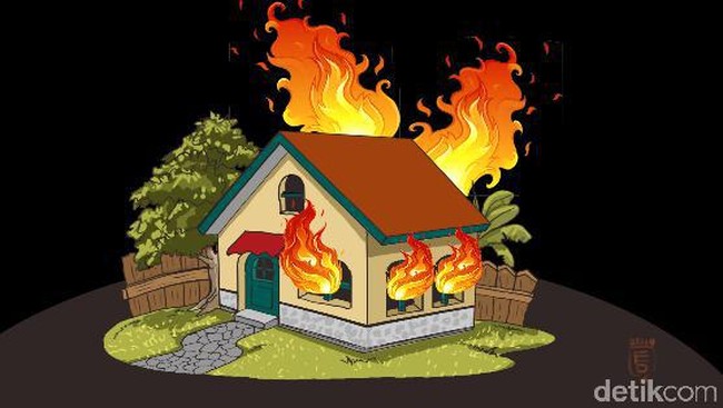 Rumah Terbakar di Sunter Jakut, 12 Unit Damkar Diterjunkan