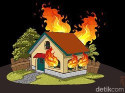 Kebakaran Rumah di Pondok Bambu Jaktim, 17 Mobil Damkar Diturunkan