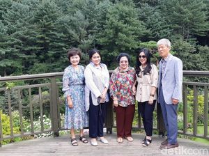 Megawati Nikmati Keindahan The Garden of Morning Calm di Korsel