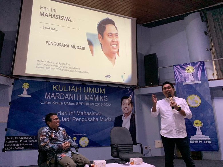 Di Depan Mahasiswa UI, Calon Ketum Hipmi Sarankan Kaprikornus Pengusaha Muda