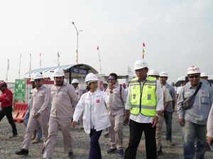 Rini Tinjau Pembangunan Tol Trans Sumatera, Ini Progresnya
