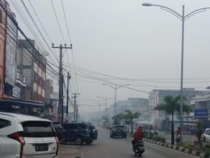 Gara-gara Asap Karhutla, Siswa SD di Dumai Riau Dipulangkan Gara-gara Asap Karhutla, Siswa SD di Dumai Riau Dipulangkan