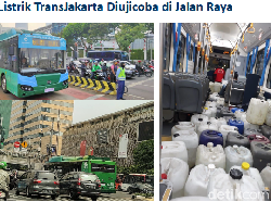 Kok Bisa Uji Coba Bus Listrik TransJakarta Pakai Jerigen Air?