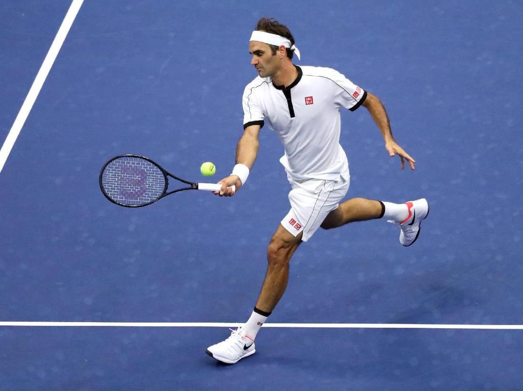 Tarung Empat Set, Roger Federer Pijak Babak Ketiga AS Terbuka Tarung Empat Set, Roger Federer Pijak Babak Ketiga AS Terbuka