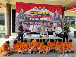 Prabowo dan 7 Pengedar Narkoba di Nganjuk Diringkus Polisi