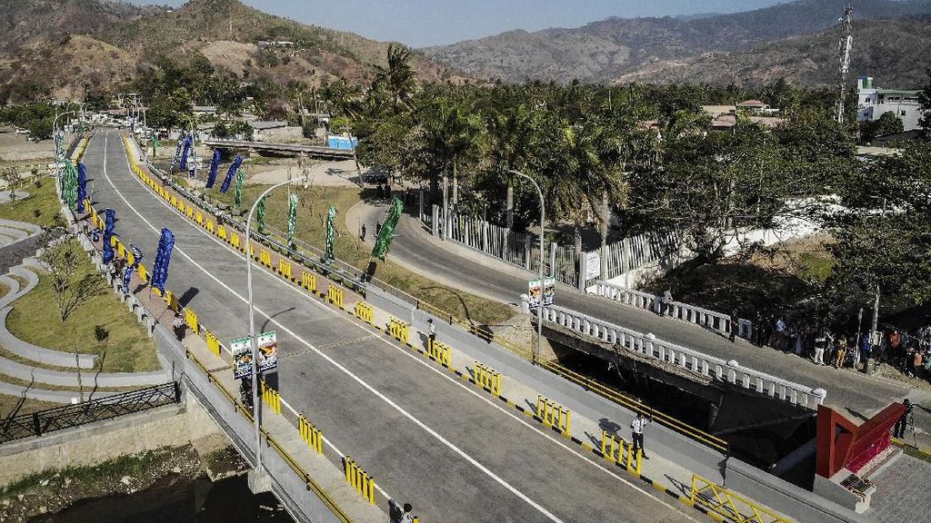 Penampakan Jembatan BJ Habibie di Timor Leste
