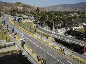 Penampakan Jembatan BJ Habibie di Timor Leste
