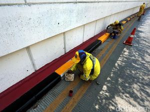 Underpass Kebayoran Lama Makin Kinclong