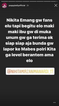 Sombong, Anak Elza Syarief Sebut Nikita Mirzani Bukan Levelnya