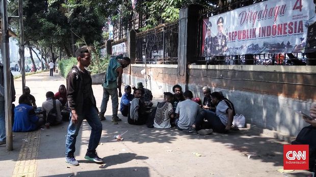 Mahasiswa Papua berkumpul di Polda Metro Jaya