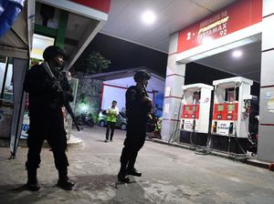 Brimob Bersiaga Amankan SPBU di Jayapura Pascaunjuk Rasa