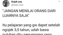 Abang Ojol Ini Ajarkan Jangan Nilai Orang dari Luarnya Saja