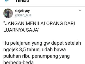 Abang Ojol Ini Ajarkan Jangan Nilai Orang dari Luarnya Saja