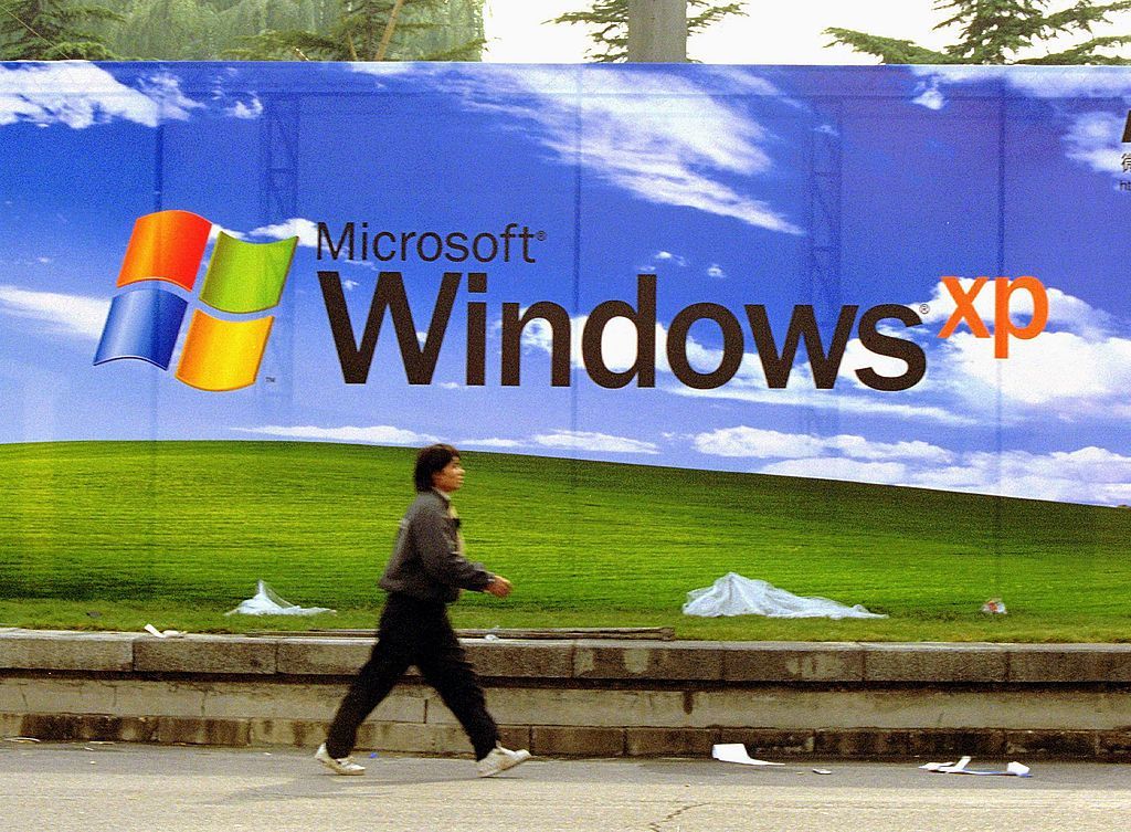 Pada 2014 atau 13 tahun sesudah diluncurkan, market share Windows XP masih 29,3%. Bahkan masih banyak yang menggunakannya hingga sekarang sehingga OS ini dinilai susah mati. Foto: Getty Images