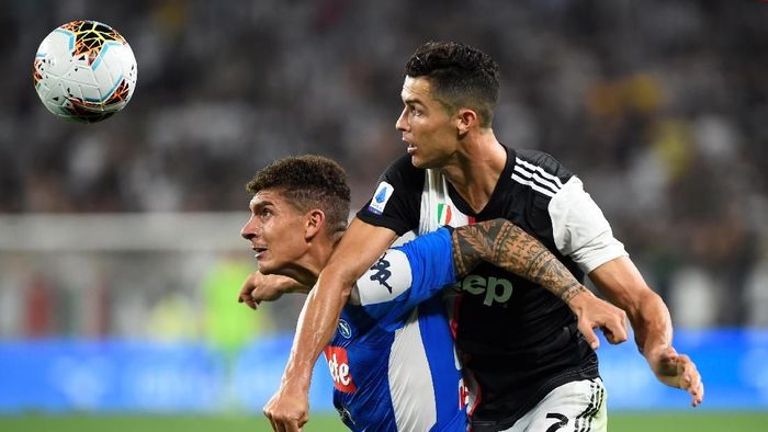 JUDI ONLINE Juventus mengalahkan Napoli 4-3 di pekan kedua Liga Italia 2019/2020. (Foto: Massimo Pinca/REUTERS)