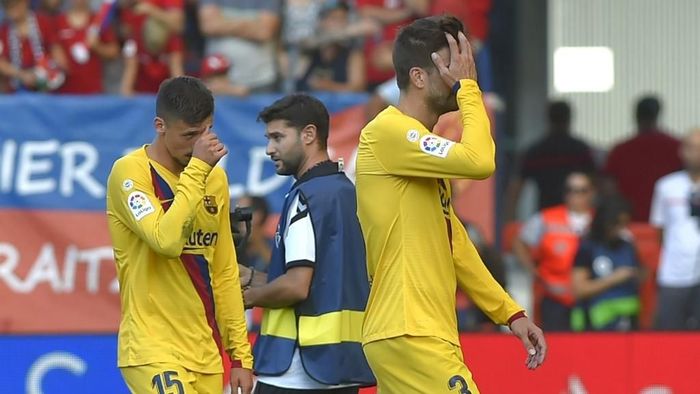 Barcelona belum masuk keempat besar. (Foto: Ander Gillenea / AFP) Barcelona belum masuk keempat besar. (Foto: Ander Gillenea / AFP)