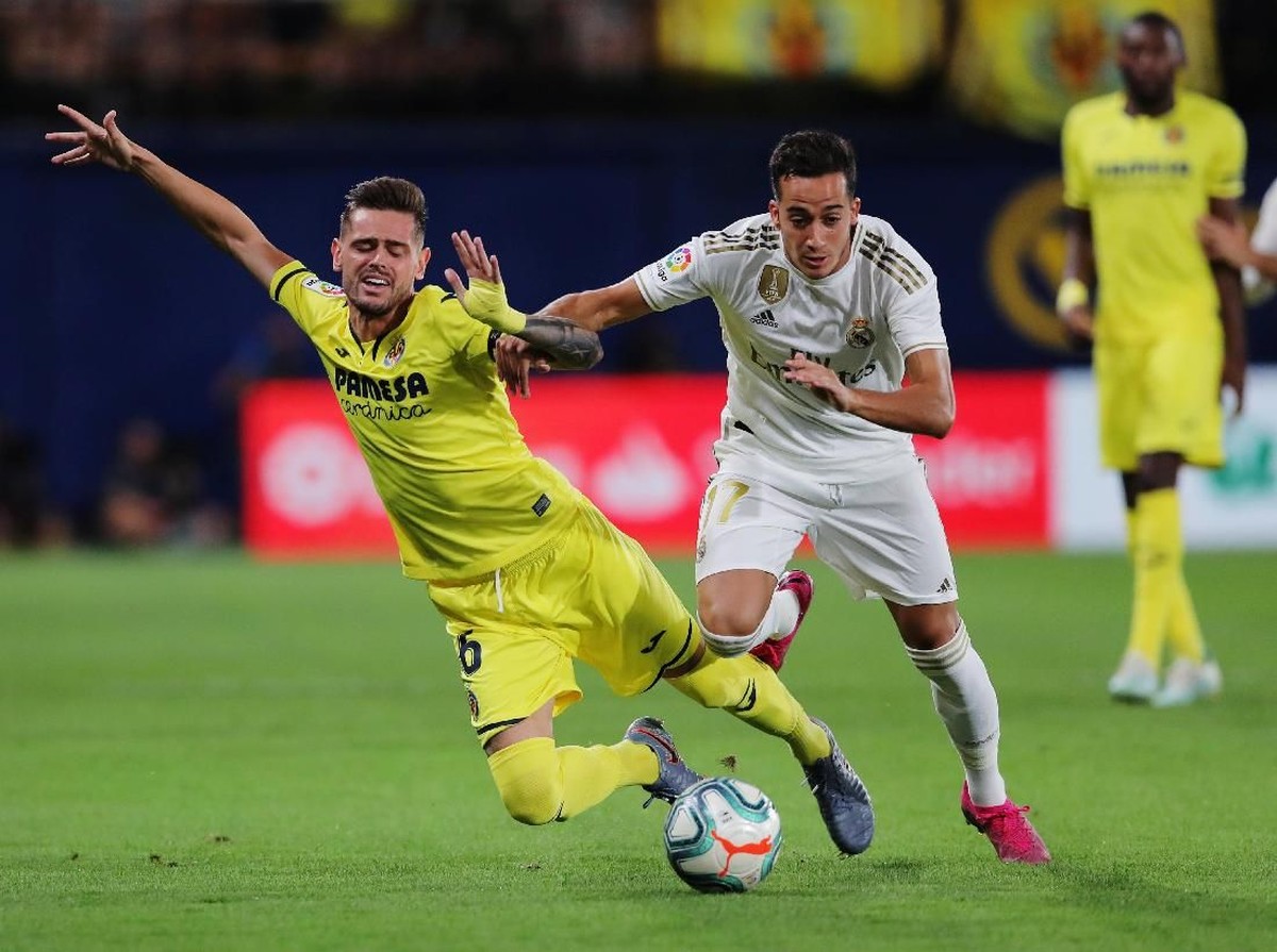 Aksi Lucas Vazquez saat Real Madrid ditahan Villarreal 2-2 di lanjutan Liga Spanyol. (Foto: Juan Medina/Reuters)