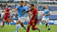 Pertandingan yang digelar di Stadio Olimpico, Senin (2/9/2019) WIB ini berjalan dengan tensi tinggi. Maco Rosi/Getty Images.