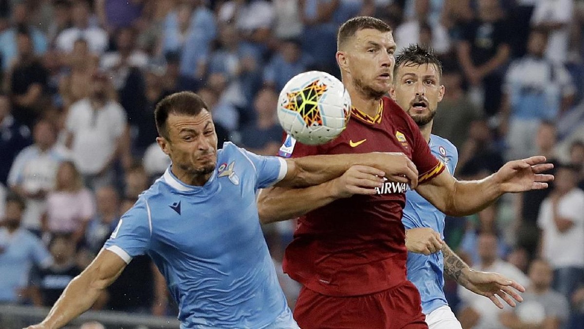 AS Roma vs Lazio berakhir sama kuat di pekan kedua Liga Italia (AP Photo/Alessandra Tarantino)