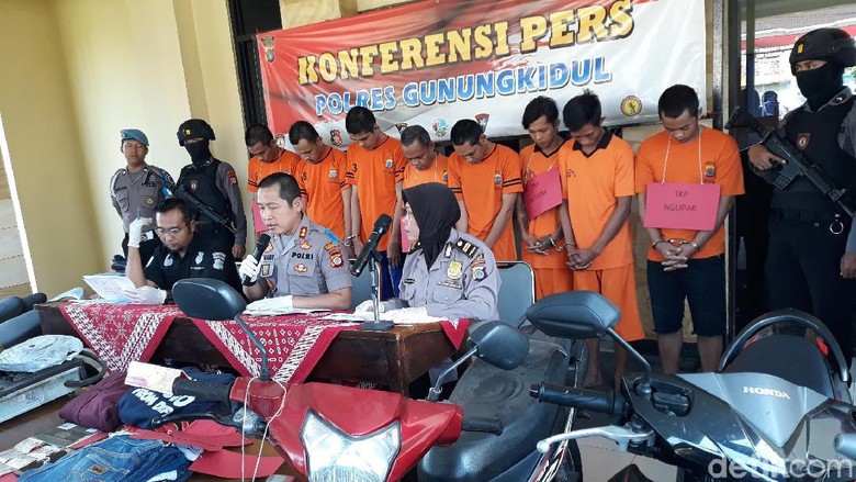 5 Kasus Curanmor Berbagai Modus Terungkap d Gunungkidul, 11 Orang Dibekuk