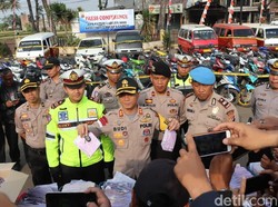 145 Motor dan 22 Mobil Disita Selama 3 Hari Operasi Patuh di Garut