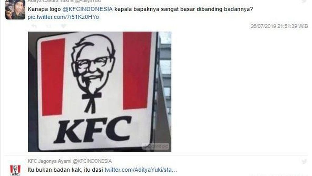 Kocaknya Cuitan Admin Twitter KFC yang Sering Bercanda dengan Netizen