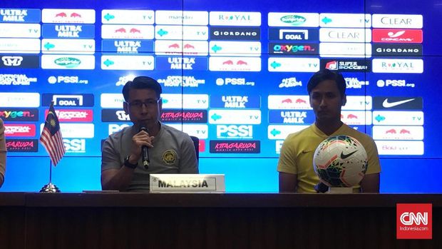 Konferensi pers jelang laga Timnas Indonesia vs Malaysia pada Kualifikasi Piala Dunia 2023 di Stadion GBK, Rabu (4/9).