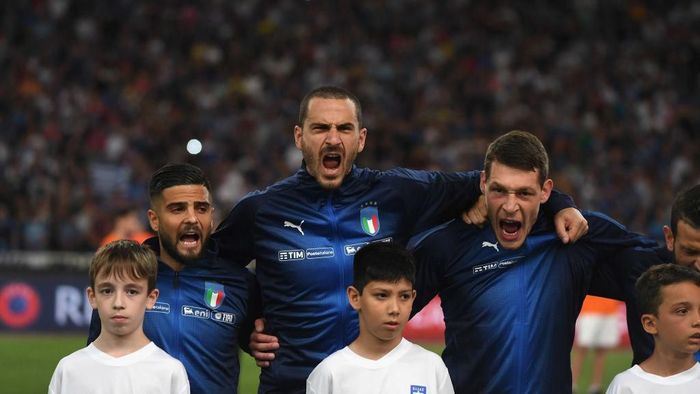 Leonardo Bonucci menilai level Italia masih di bawah negara-negara top Eropa (Foto: Claudio Villa/Getty Images) Leonardo Bonucci menilai level Italia masih di bawah negara-negara top Eropa (Foto: Claudio Villa/Getty Images)