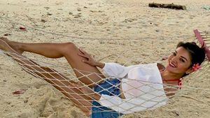Foto: Cantiknya Farah Quinn Saat Liburan ke Lombok