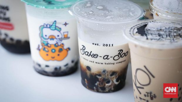 Ilustrasi minuman boba Ilustrasi minuman boba, Jakarta, 4 September 2019.