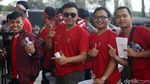 Suporter Timnas Indonesia Merahkan GBK