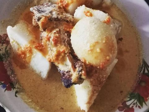 ketupat kandangan buat sarapan