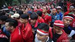 Suporter Timnas Indonesia Merahkan GBK