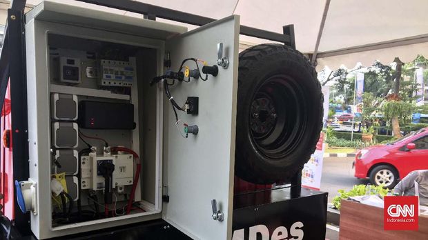 Boks untuk menghidupkan genset.