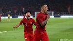 Skuat Garuda Ungguli Malaysia di Babak Pertama