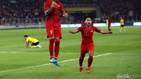 Skuat Garuda Ungguli Malaysia di Babak Pertama