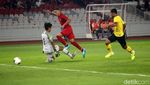 Skuat Garuda Ungguli Malaysia di Babak Pertama