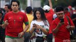 Suporter Timnas Indonesia Merahkan GBK