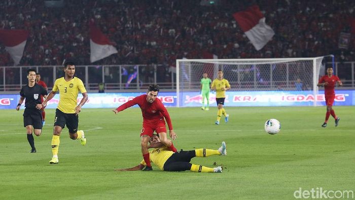 Indonesia dikalahkan Malaysia 2-3 di laga pertama Kualifikasi Piala Dunia 2022. Foto: Agung Pambudhy Indonesia dikalahkan Malaysia 2-3 di laga pertama Kualifikasi Piala Dunia 2022. Foto: Agung Pambudhy